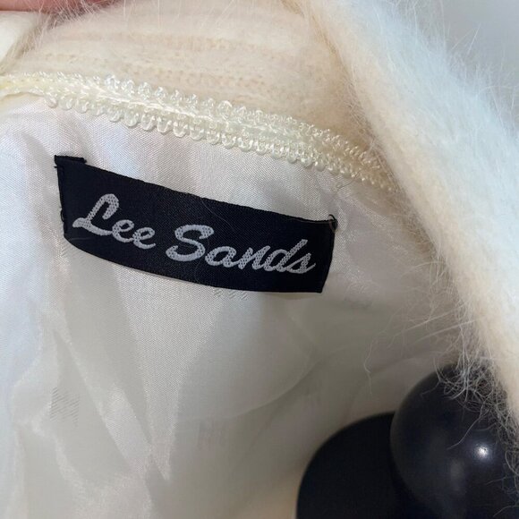 Lee Sands Vintage Womens Jacket One Size White Embellished Cardigan Open Front - Picture 4 of 10